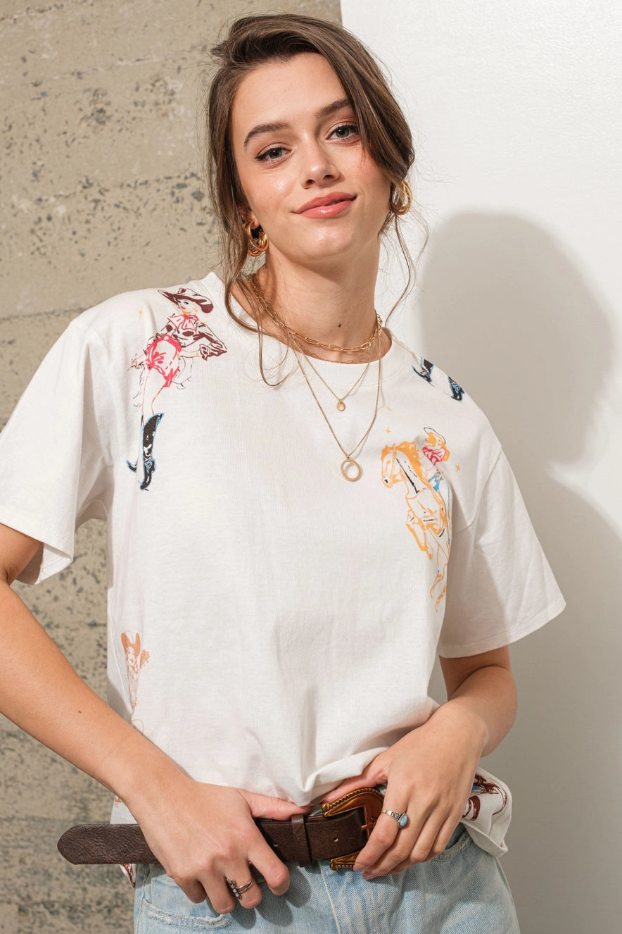 Western Motif Graphic Tee