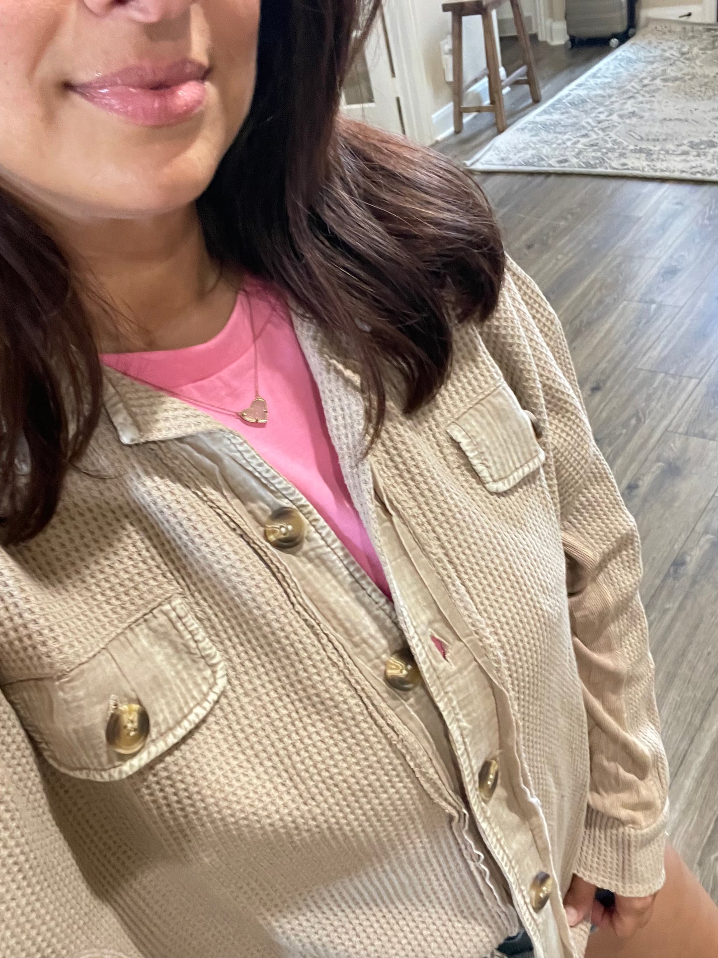 Waffle Knit Jacket
