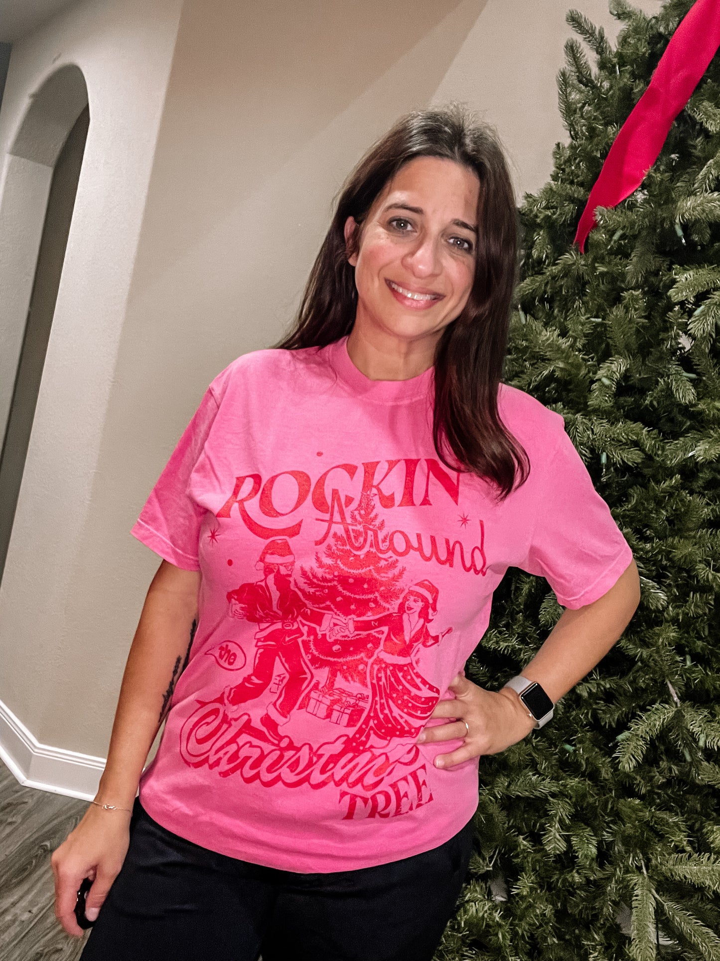 Rockin around tree tee
