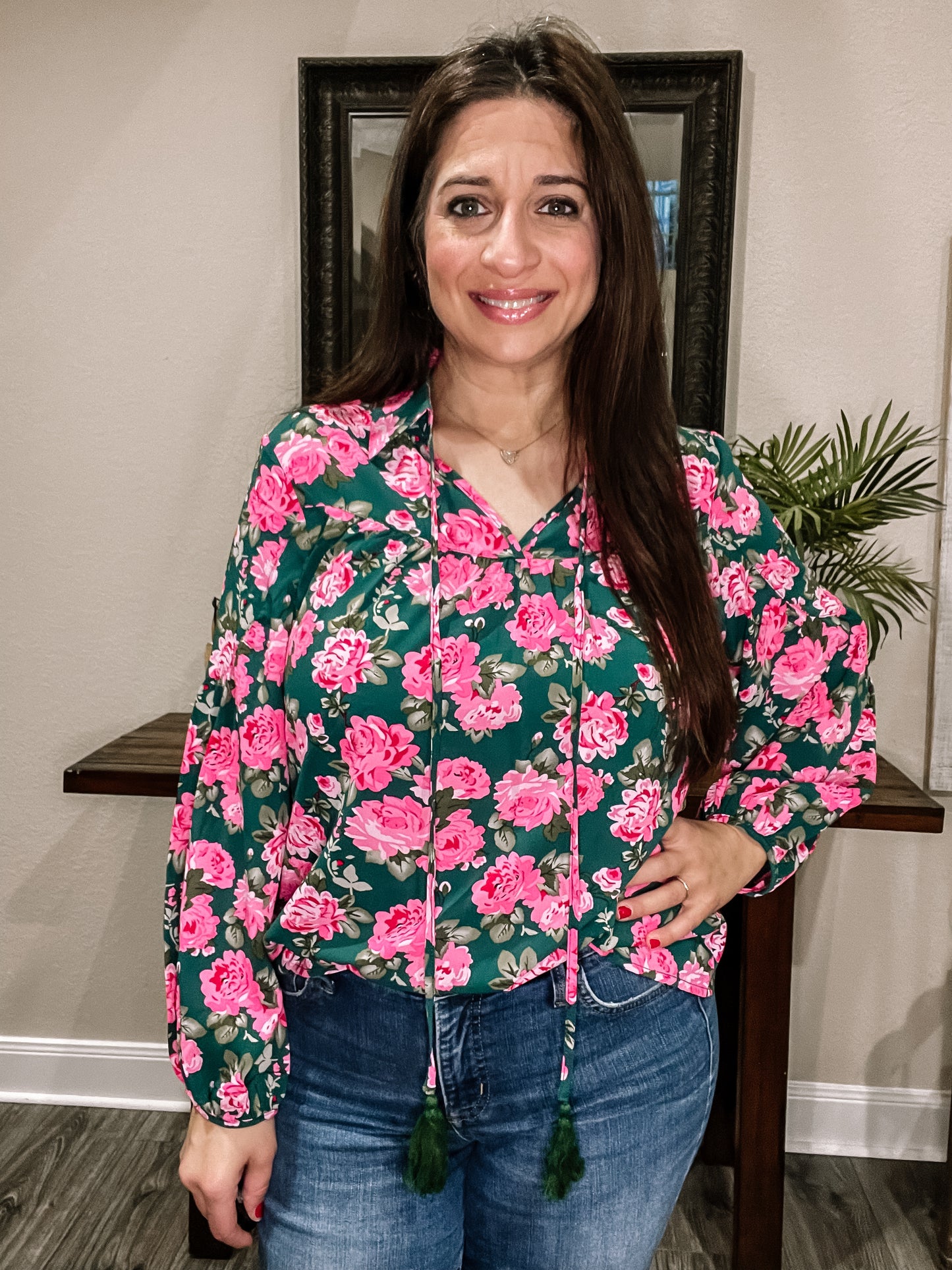 Floral Collared Blouse