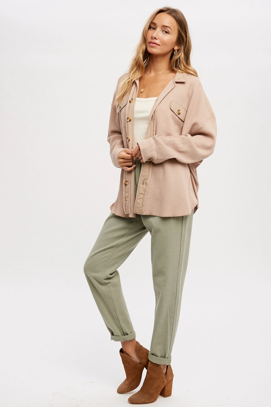 Waffle Knit Jacket