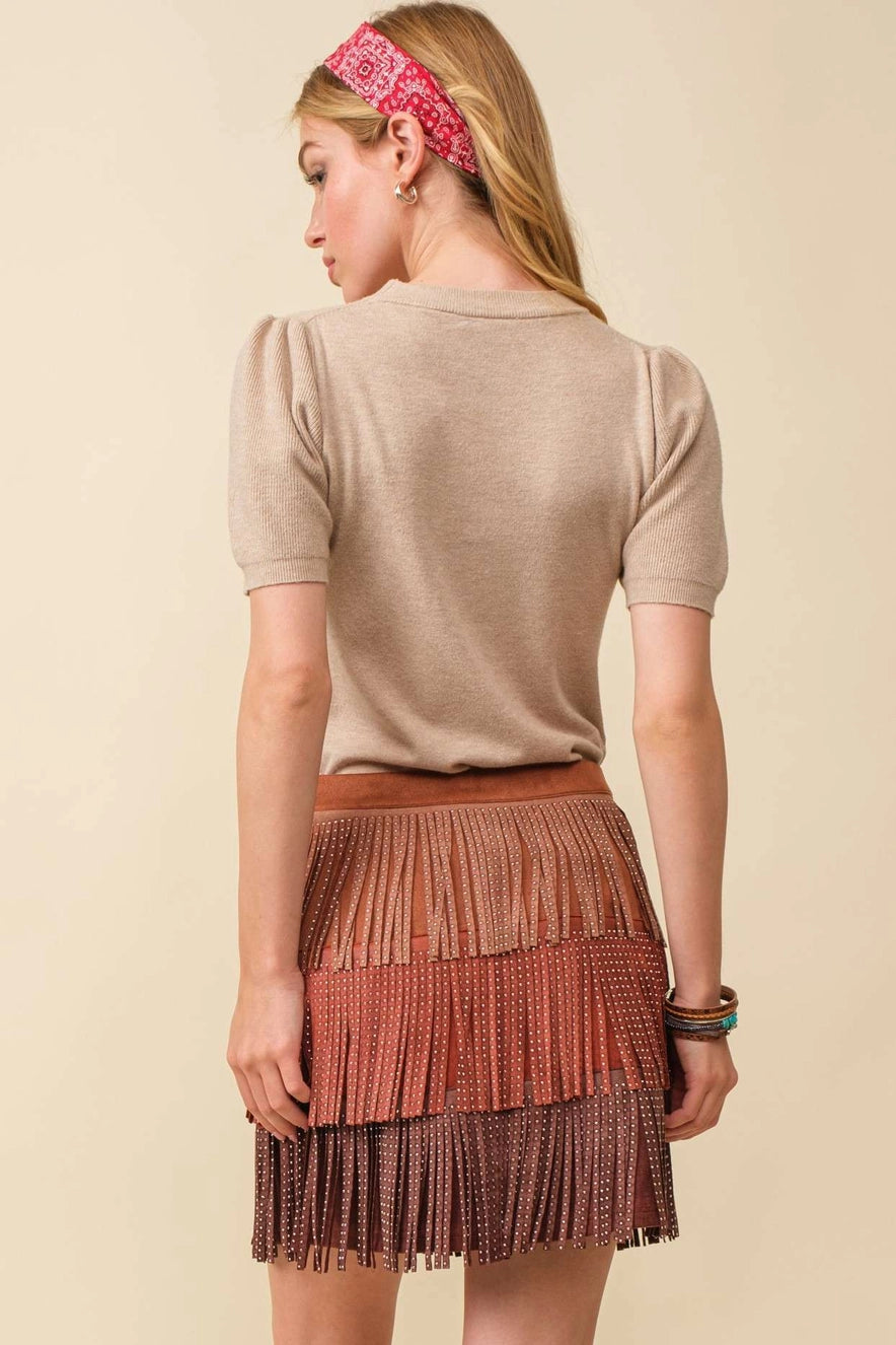 Taupe Basic Sweater