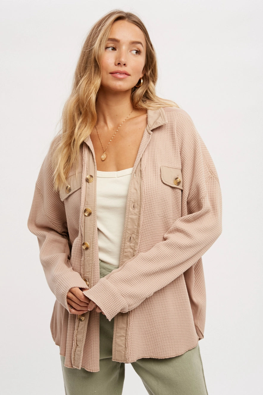 Waffle Knit Jacket