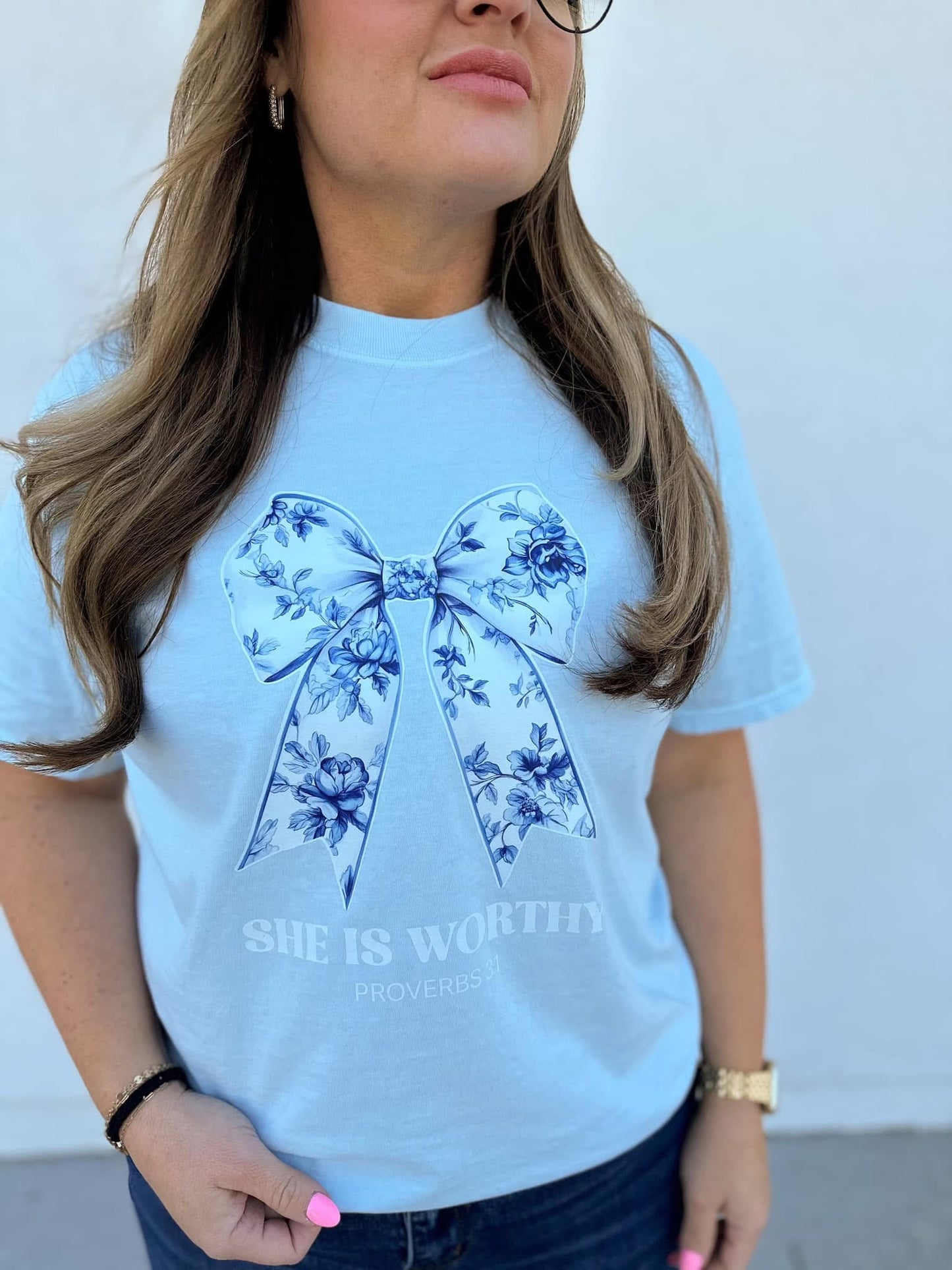 Pre-Order Blue She is Worth Tee
