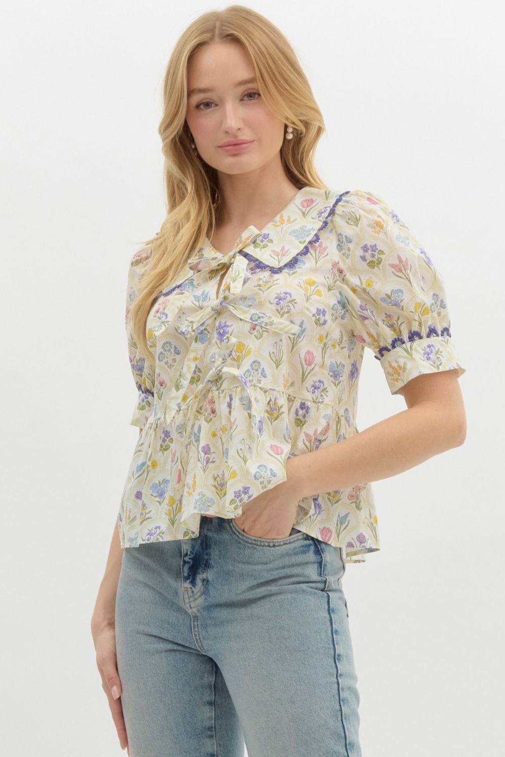Floral Bow Top