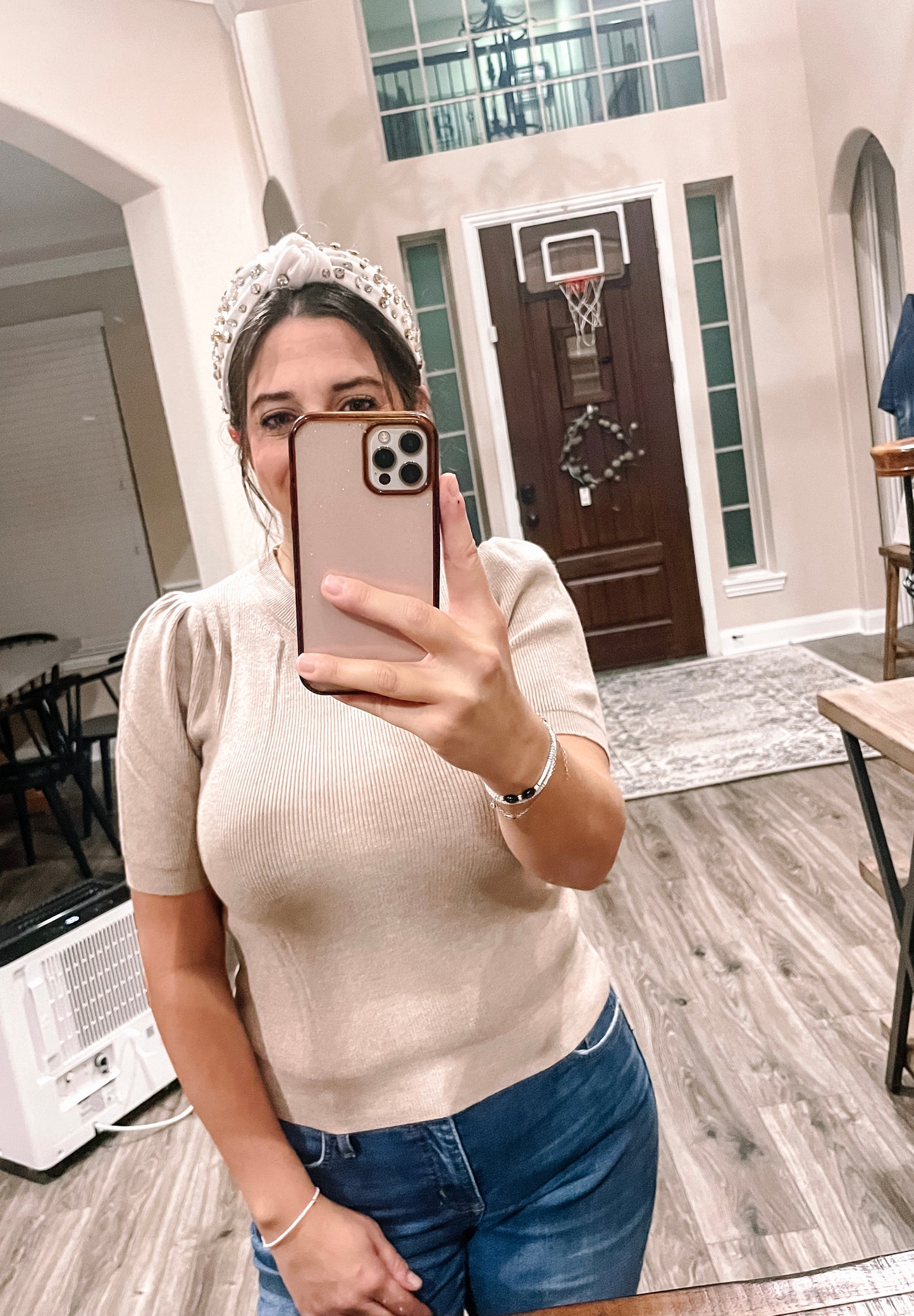 Taupe Basic Sweater