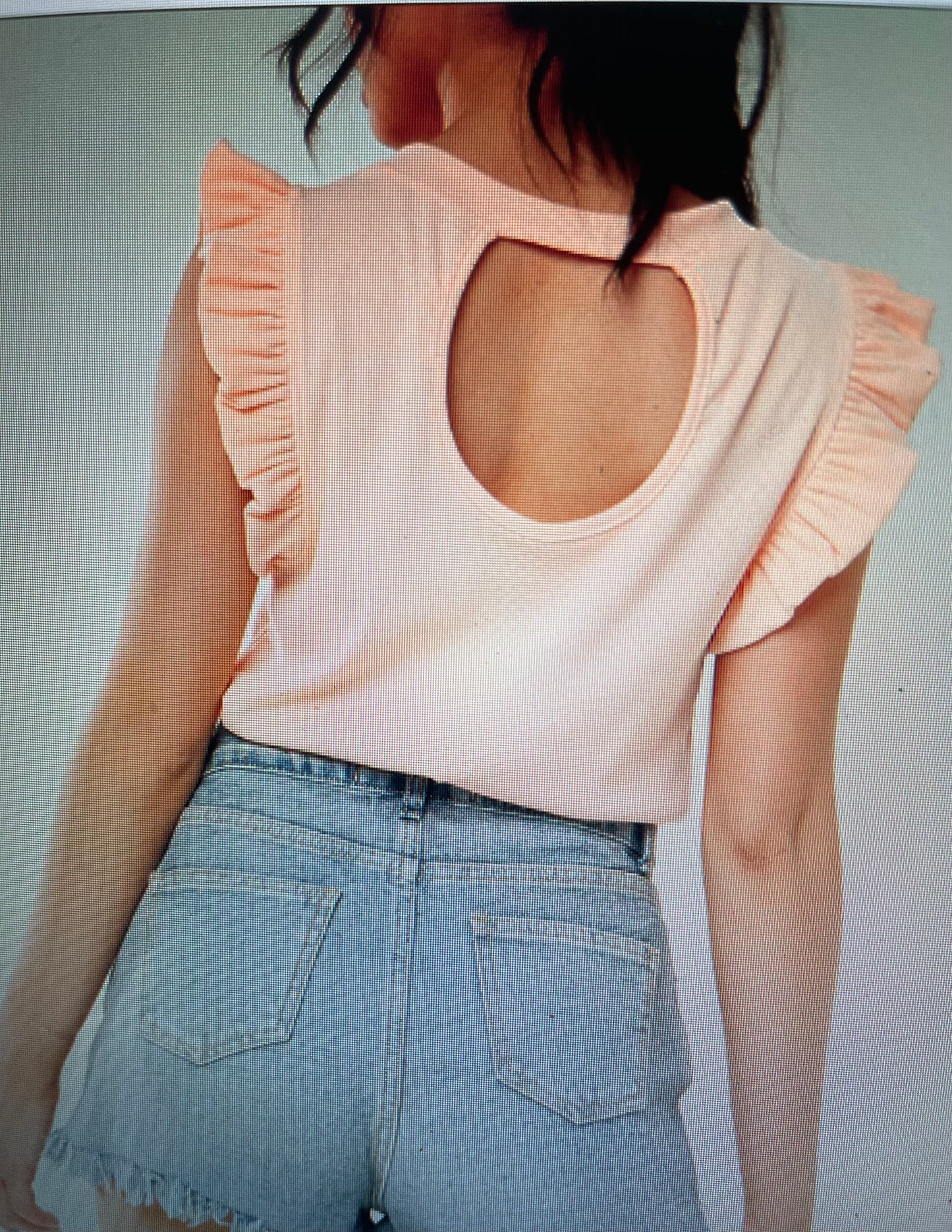 Ribbed Keyhole Back Tank