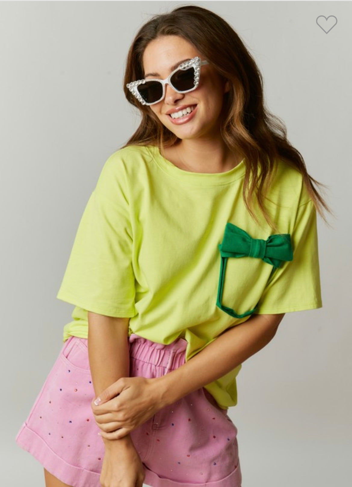Faux Bow Pocket Tee