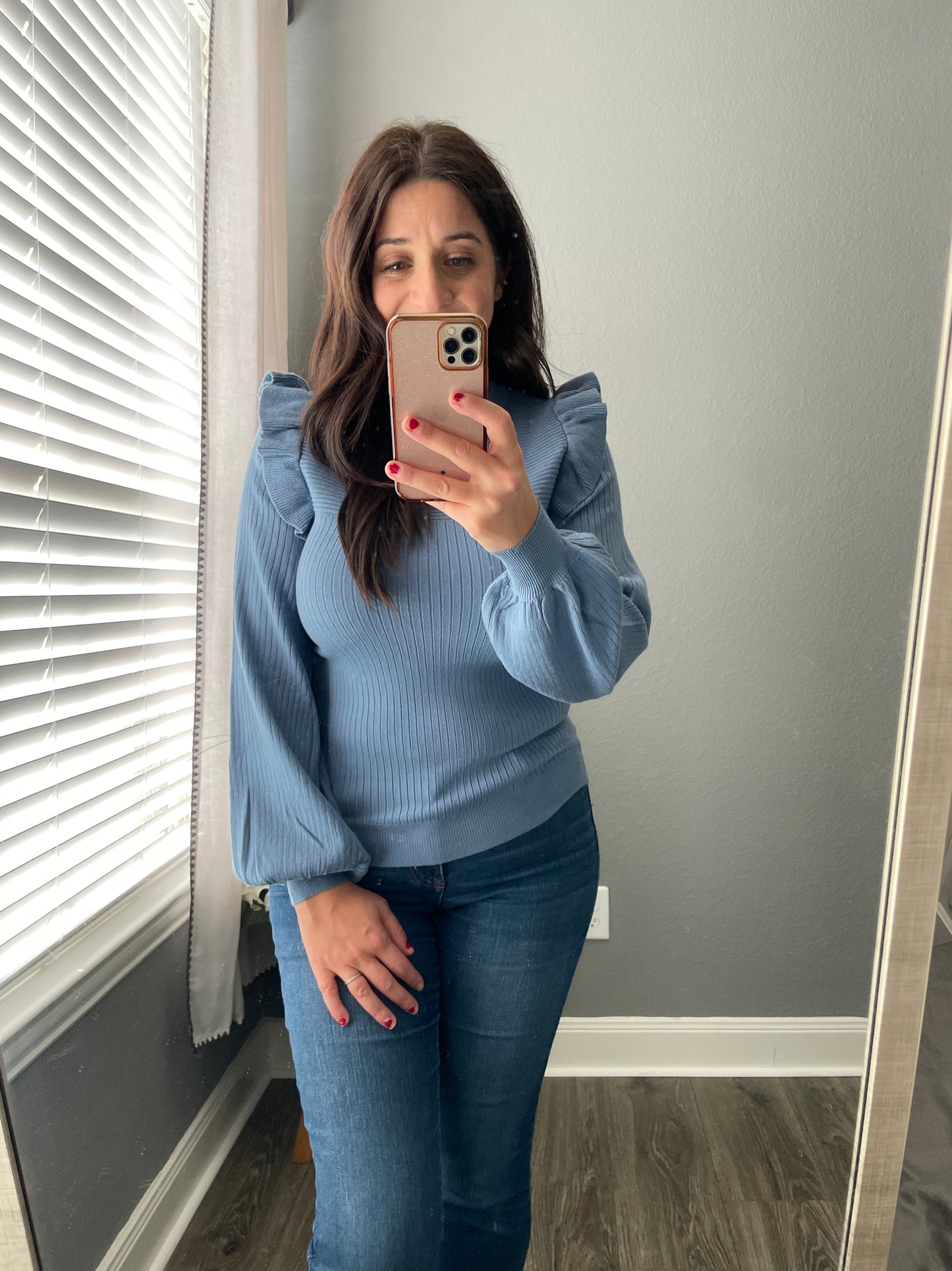 Flutter Sleeve Sweater