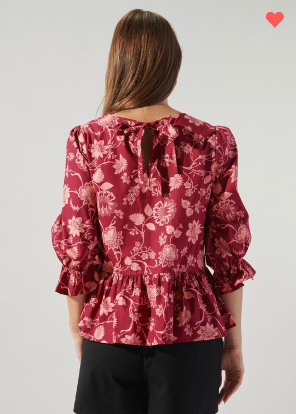 Peplum Half Sleeve Blouse