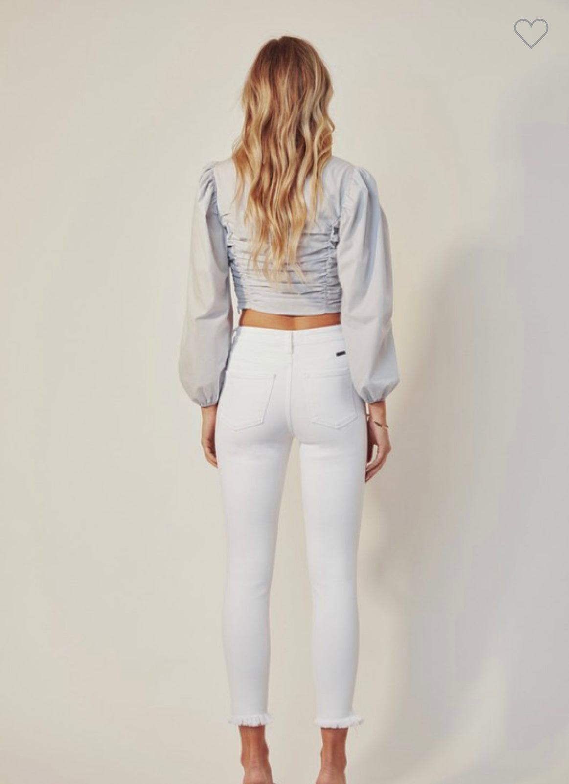 White Ankle Skinny Jean