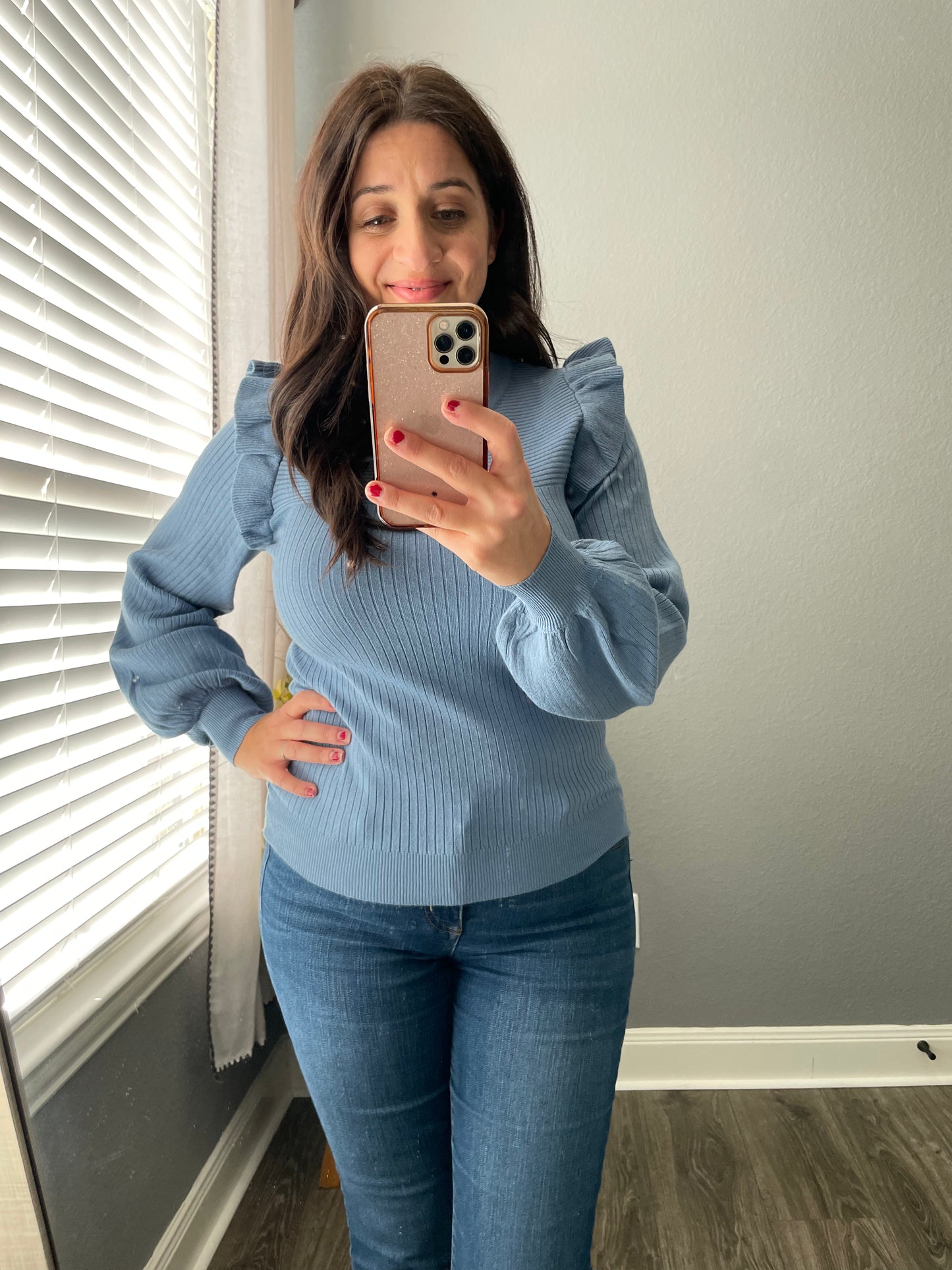 Flutter Sleeve Sweater