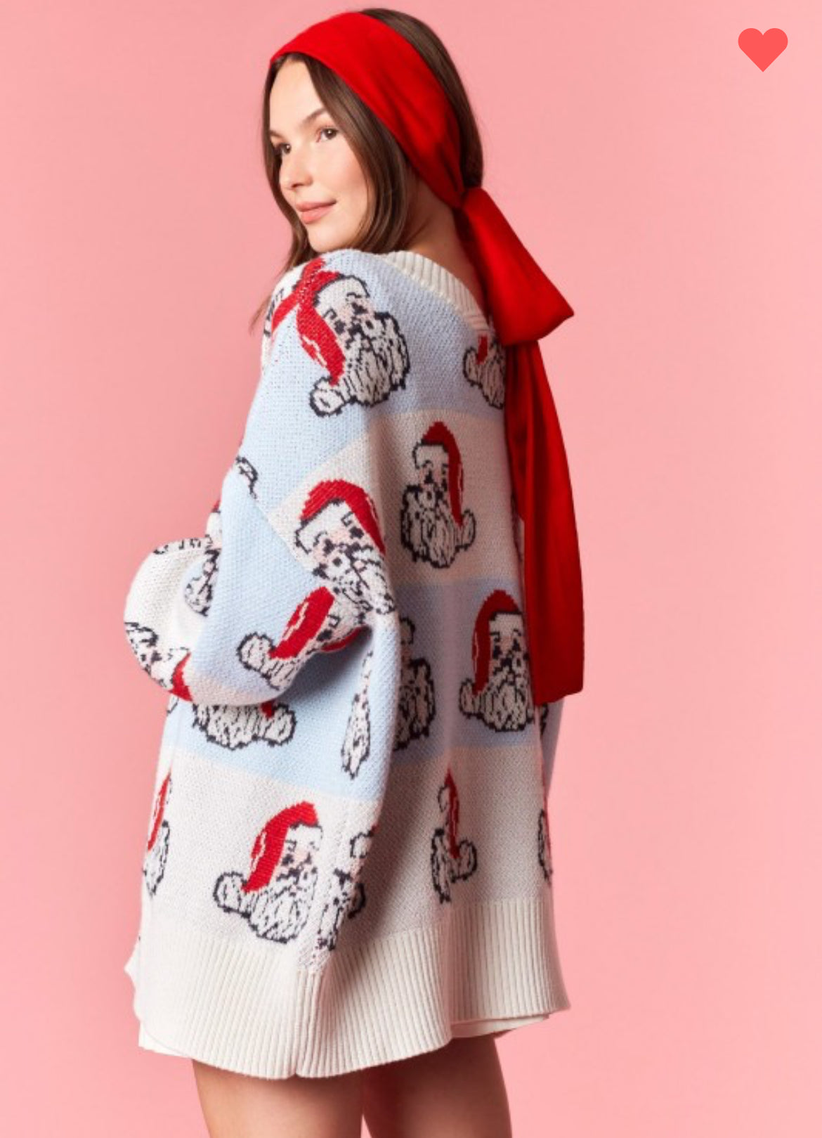 Oversized Santa Cardigan