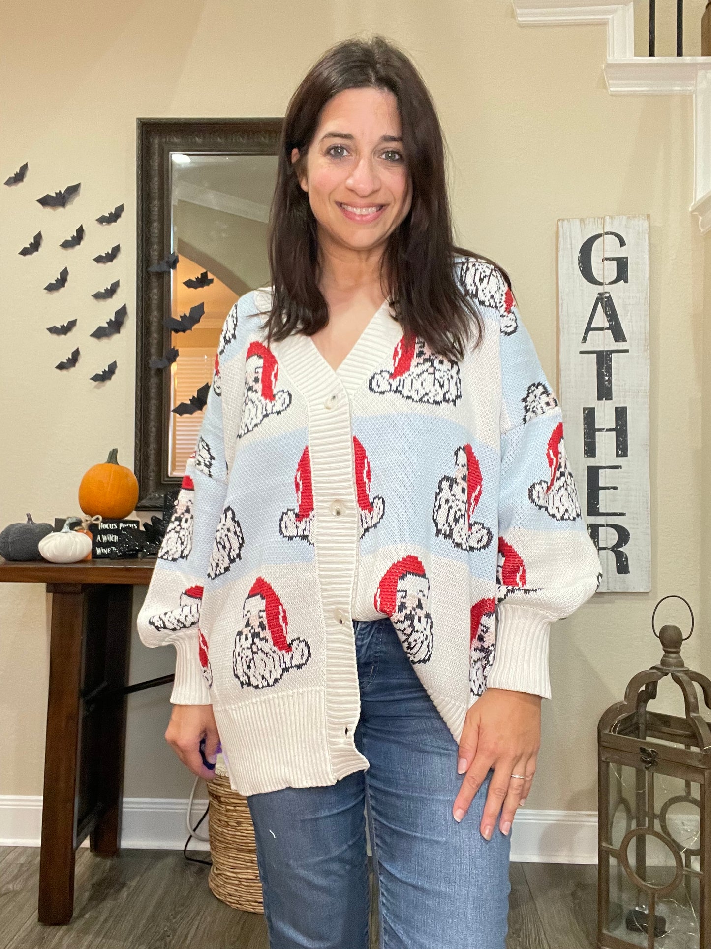 Oversized Santa Cardigan