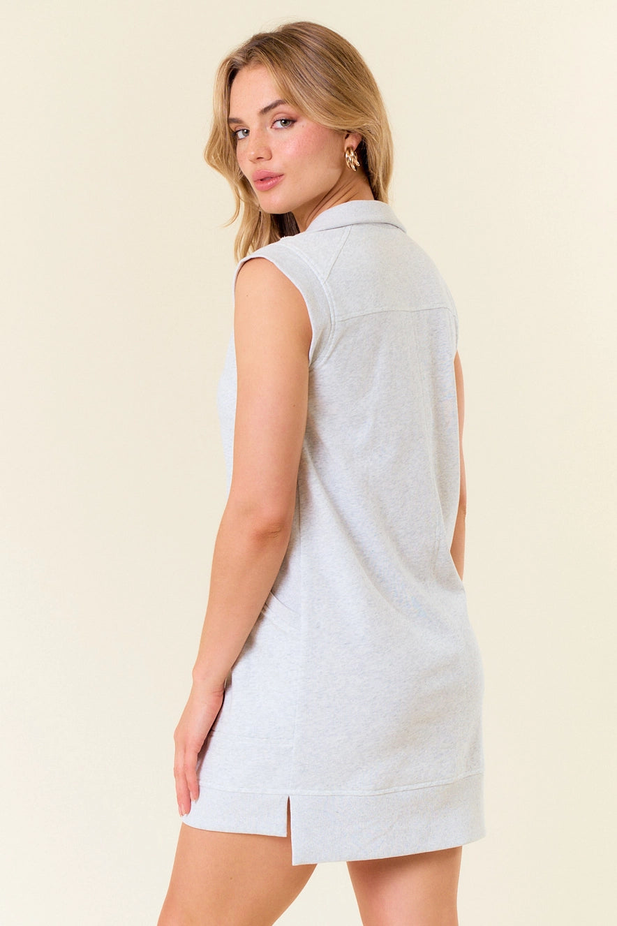Heather Grey Cap Sleeve Dress