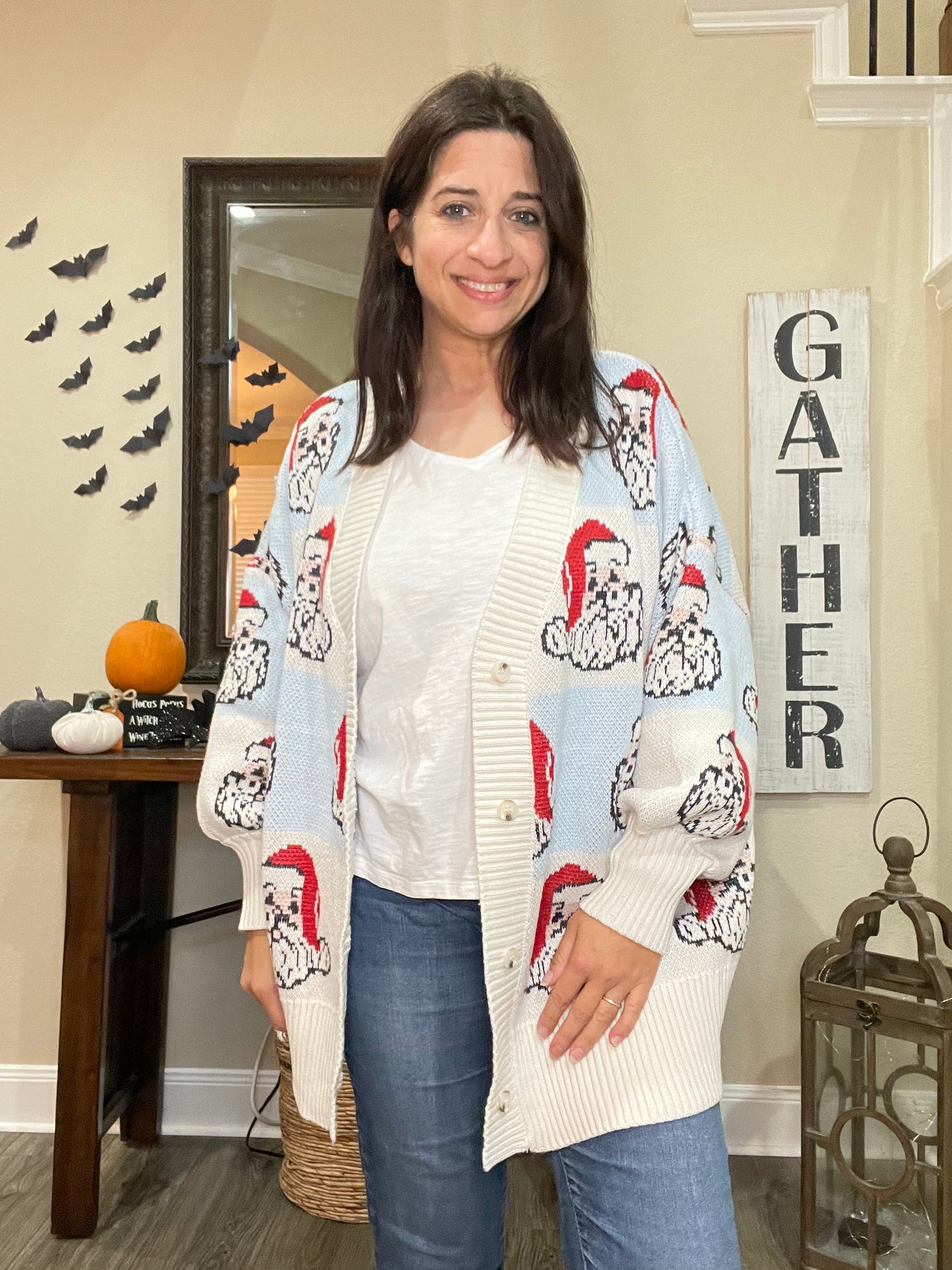 Oversized Santa Cardigan