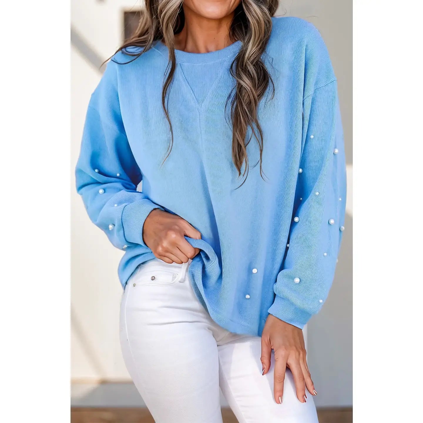 Pre-Order Blue Pearl Sweater