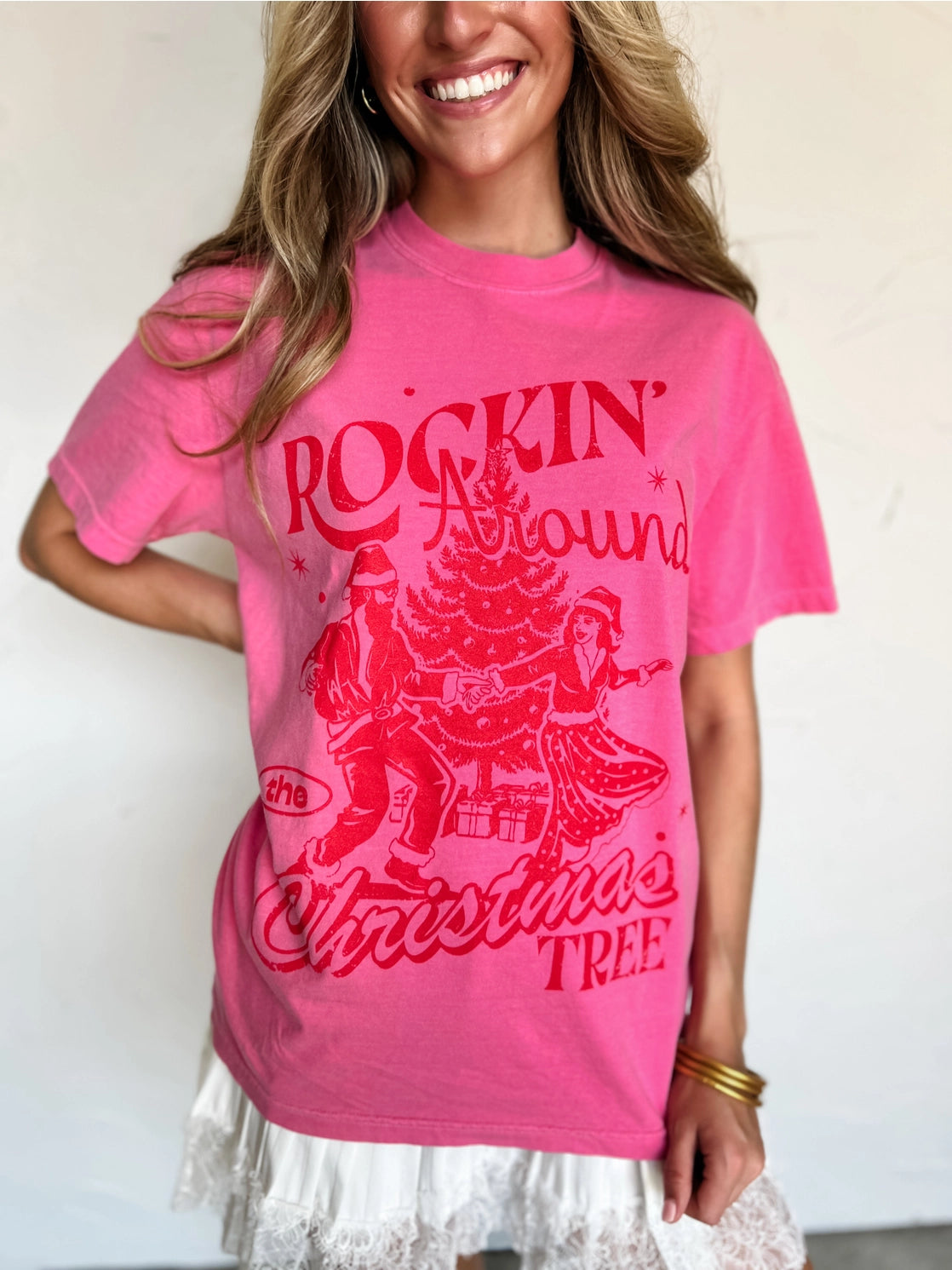 Rockin around tree tee