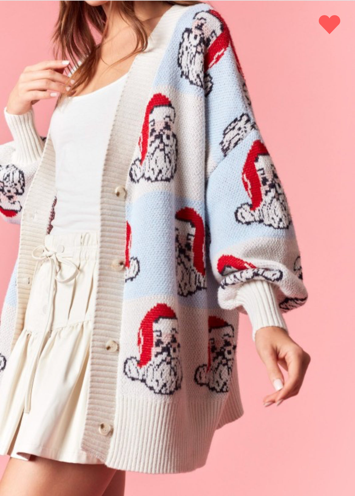 Oversized Santa Cardigan