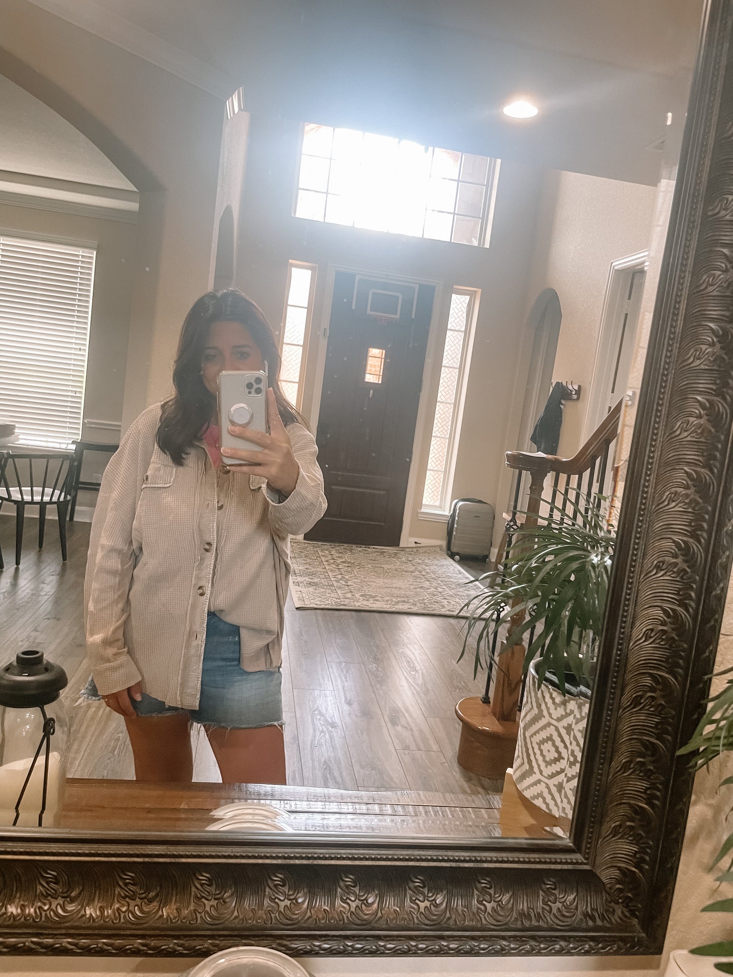 Waffle Knit Jacket