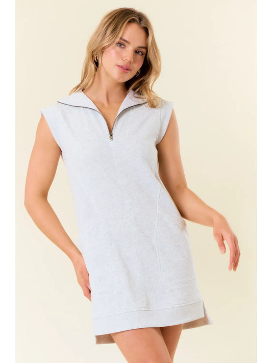 Heather Grey Cap Sleeve Dress