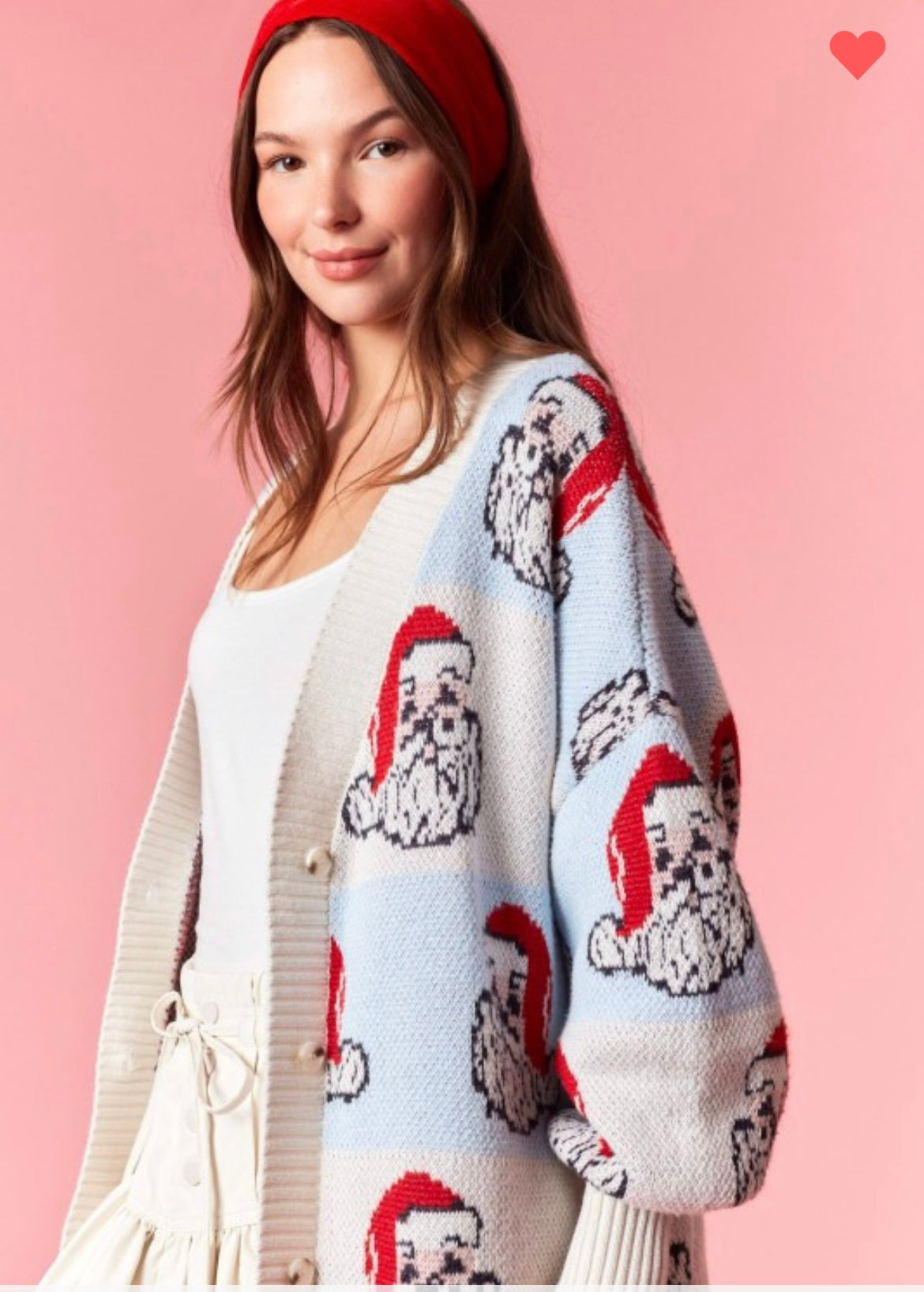 Oversized Santa Cardigan