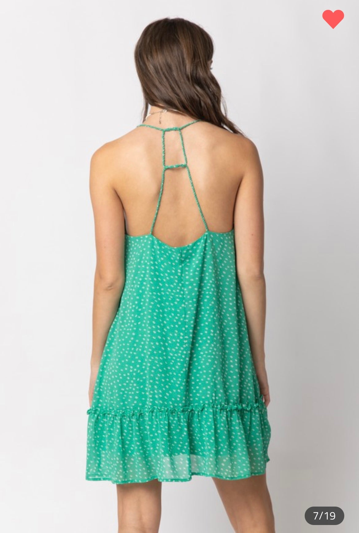 Mint Braided Strap Dress