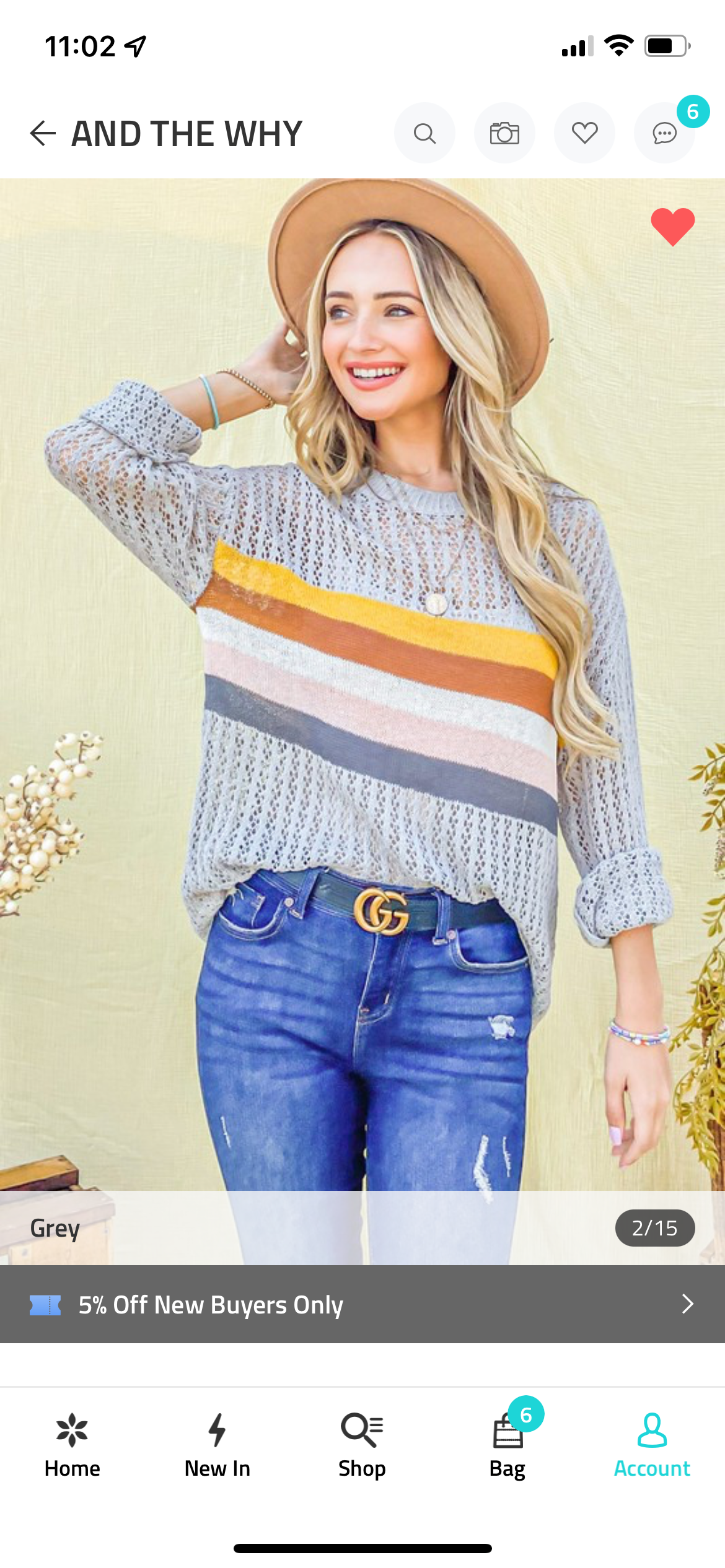Color Striped Thin Sweater