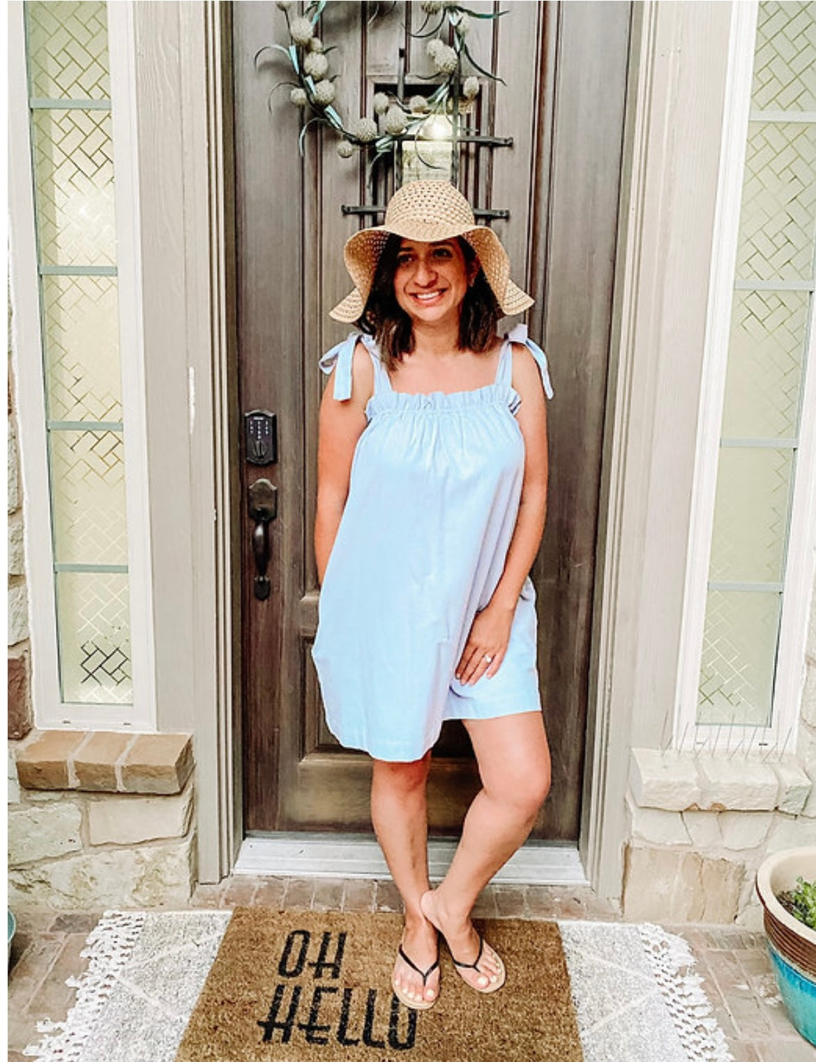 Blue Tie Dress